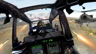 Insane Cockpit View of US AH64 Apache in Scary Gunnery Exercise [upl. by Divadnahtanoj271]