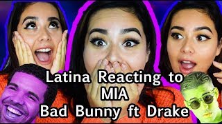 Latina Reacting to MIA  Bad Bunny ft Drake  Lali [upl. by Afatsuom]