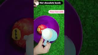 Hot Chocolate Bomb for Chocolate Milk chocolatebomb chocolatemilkshakerecipe chocolatemilk [upl. by Ahsyia]