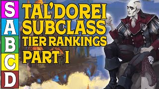 TalDorei Subclass Tier Ranking in DampD 5e Part 1 [upl. by Arraeit25]