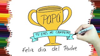 👨 🧔 FELIZ DIA DEL PADRE DIBUJOS [upl. by Hijoung]