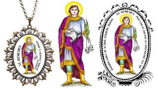 Saint Genesius Patron of Acting Comedy Drama Narrated Prayer [upl. by Oijile68]