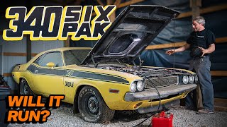 Barn Find 1970 Dodge Challenger TA 340 Six Pack Will it Run [upl. by Morgun338]