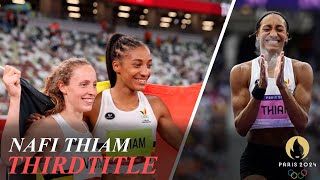 Nafi Thiam Wins Third Heptathlon Title in a Row Katarina JohnsonThompson Silver Noor Vidts Bronze [upl. by Palermo356]