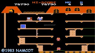 MAPPY NES 99 STAGES MAX GAMEPLAY WALKTHROUGH [upl. by Rabjohn]