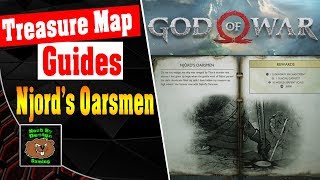 God of War  Treausre Map Locations  Njords Oarsmen [upl. by Ifill495]