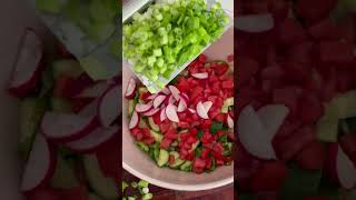 Let’s make one of the tastiest salads ever Lebanese Fattoush salad [upl. by Ladonna960]