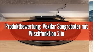 Produktbewertung Vexilar Saugroboter mit Wischfunktion 2 in 1 Staubsauger Roboter mit 3000Pa Saugk [upl. by Nuj]