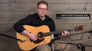 Martin 1937 Authentic D18 Mahogany Adirondack Spruce played by Matt Thomas [upl. by Orsa]