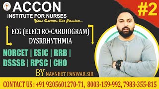 ECG  ElectroCardiogram Dysrrhythmia nursingclasses navneetsir [upl. by Ademordna24]