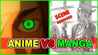 A Beast Titan Cut Jesus Eren Returns AOT S4 Anime Vs Manga  Attack on Titan Season 4 Episode 4 [upl. by Purdum]