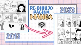 ✍️ ReDIBUJO UNA PÁGINA DE MI MANGA ANTIGUO  TIPS CLIP STUDIO PAINT 20  Cyrilla y Abdel 💖 [upl. by Diarmid935]