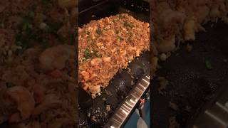 Shrimp Fried Rice on the Blackstone Griddle blackstonecooking [upl. by Eisej966]