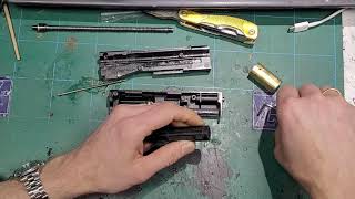 KWC Airsoft CO2 Uzi  installation of Airsoft Engenuity fps reducer [upl. by Aivirt106]