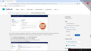 Build and Manage Service Catalog  salesforce [upl. by Huxham418]