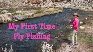 My First Time Fly Fishing  Hot Creek Mammoth [upl. by Goldarina653]