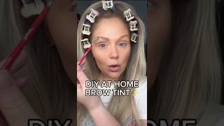 DIY At Home Brow Tint NEVER Fill in Your Brows Again shorts beautyhacks beauty makeup brows [upl. by Aihtnyc]