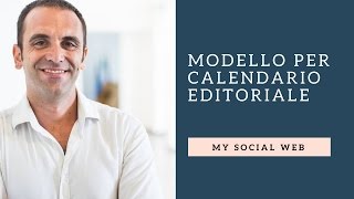 Modello calendario editoriale per blog Excel [upl. by Agnese]