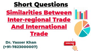 Similarities Between Interregional Trade And International Trade [upl. by Sirad]