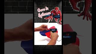 COMO HACER GORRO DE SIPDERMAN DE FOAMI CARTULINA SOMBRERO LOCO manualidadesparaniños [upl. by Lacefield]