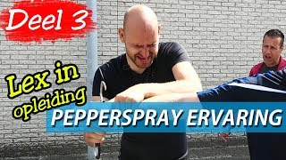 Politieopleiding Lex in opleiding tot politieagent  Deel 3  Pepperspray ervaring [upl. by Block]