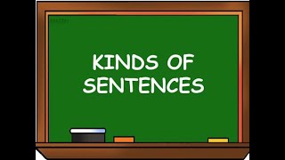 CLASS 6 CBSE  ENGLISH  KINDS OF SENTENCES [upl. by Mannie]