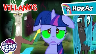 My Little Pony en español 🦄La magia de la amistad Episodios Villanos  FiM 2 Horas [upl. by Henderson473]