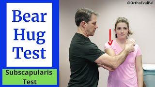 Bear Hug Test Subscapularis Tear Special Test [upl. by Nygem]