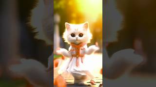 Cute cat 😺 dance patlikamariya shortscat love [upl. by Ynor]