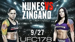 UFC 178 Amanda Nunes vs Cat Zingano [upl. by Leff]