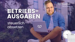 Betriebsausgabe Sonderausgabe außergewöhnliche Belastung  Was kann ich absetzen Webinar [upl. by Paradies]