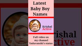 Latest baby boy names 2024ytshortsbabynamestrendingnameshindunames [upl. by Paquito]