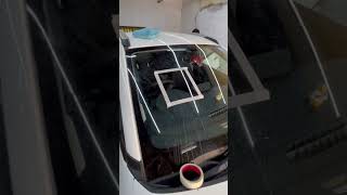 Car glass water stain remover  car glass hard water spot remover  car and care [upl. by Aikem]