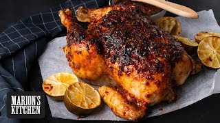 Sticky Chilli Ginger Roast Chicken  Marions Kitchen [upl. by Timofei175]