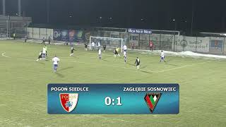 Pogoń Siedlce  Zagłębie Sosnowiec skrót [upl. by Odlonra822]