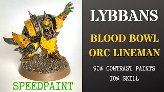 Blood Bowl Orc Lineman Speedpaint [upl. by Jeth]