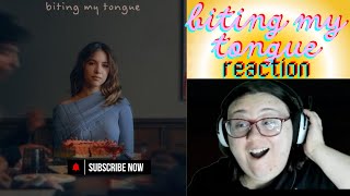 KENZIES NEW ALBUM  biting my tongue ALBUM REACTION [upl. by Stephania5]