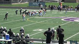 Juniors Sienna Stallions vs Southside Saints  Cam forced fumble amp fumble recovery  9724 [upl. by Wiedmann]