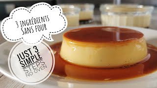 crème caramel en 15 min avec juste 3 ingredients  creme caramel in 15 min with just 3 ingredients [upl. by Helfant827]