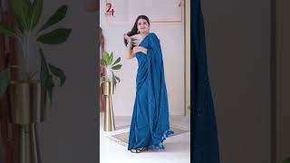 Modal Sequin Handloom Saree saree trending shorts love fashion indianattire [upl. by Birdt]