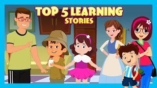 Top 5 Learning Stories for Kids  Bedtime Stories  Short English Stories  Tia amp Tofu [upl. by Yeffej]