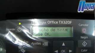 Pasos para el reseteo del chip Epson TX300f  320f  525fw Cartucho de tinta no reconocido [upl. by Pincince]