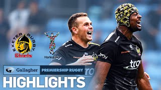 Exeter v Harlequins  HIGHLIGHTS  The Game of the Year  Gallagher Premiership 202223 [upl. by Myrta]