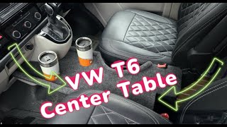 VW T6 Captain Seats Table Build [upl. by Roselane88]