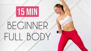 15 min Fat Burning Workout for TOTAL BEGINNERS Achievable Full Body [upl. by Farhi]