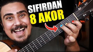 Gitara Yeni Başlayanların Öğrenmesi Gereken 8 Akor [upl. by Benedic]