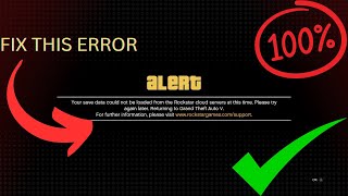 Fix Your save data could not be loaded from the rockstar cloud servers at this time NEW [upl. by Eelah]