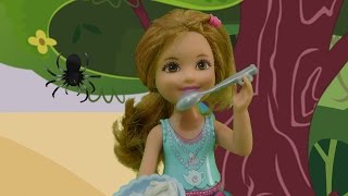 Little Miss Muffet Nursery Rhyme with Barbie and Chelsea [upl. by Nylacaj]