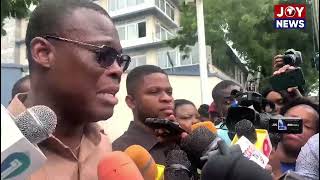 NDC to end demonstration against EC on voter register at the Commssion’s headquarters [upl. by Fiske548]