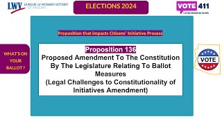 2024 Whats on Your ballot  Proposition 136 [upl. by Bertolde]